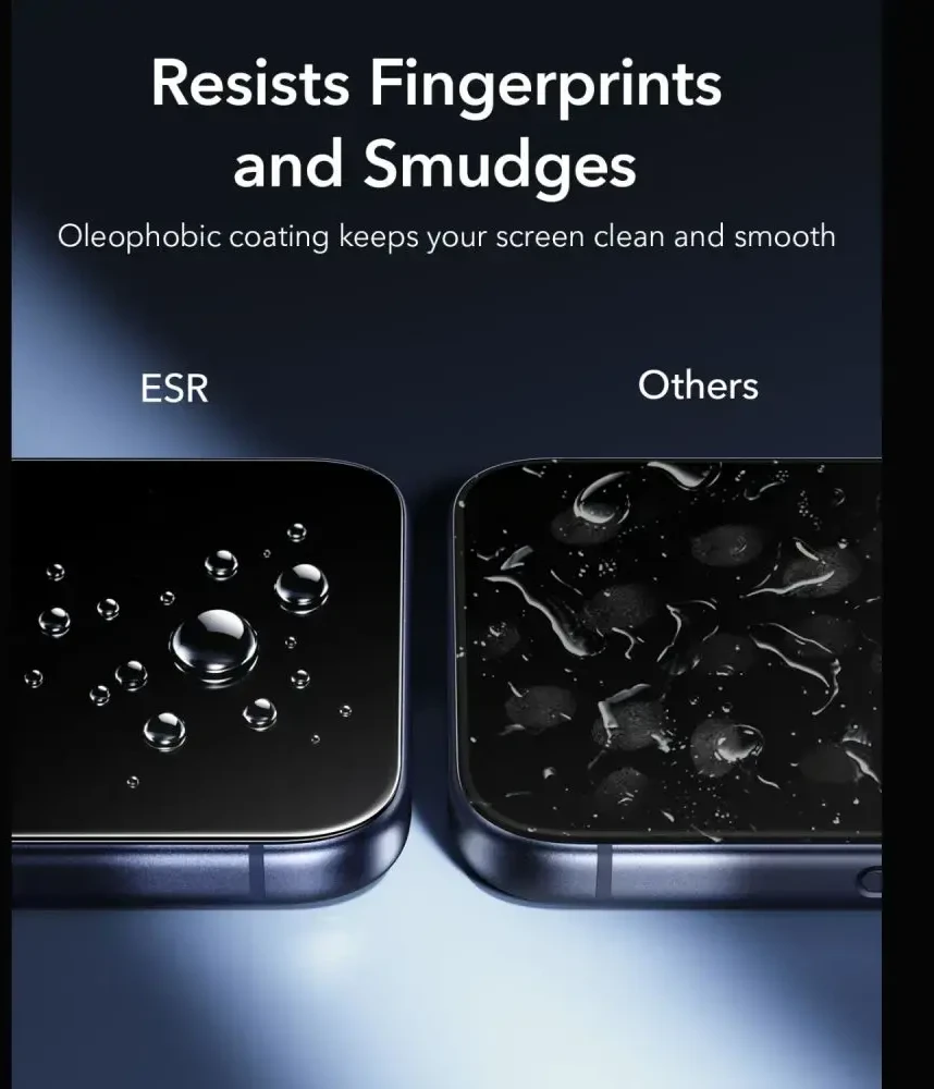 Grūdintas stiklas ESR ULTRAFIT ARMORITE TEMPERED GLASS 2-PACK IPHONE 17 PRO MAX / 18 PRO MAX Juodas