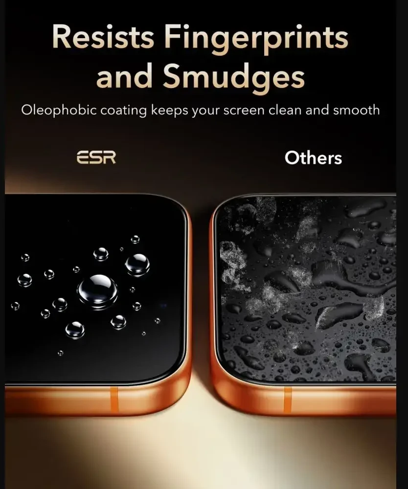 Grūdintas stiklas ESR ULTRAFIT ARMORITE PRO TEMPERED GLASS IPHONE 17 PRO / 18 PRO Juodas