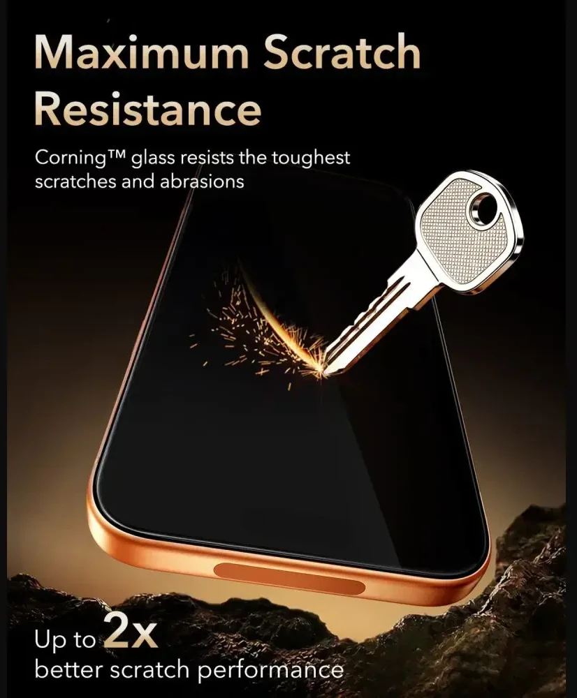 Grūdintas stiklas ESR ULTRAFIT ARMORITE PRO TEMPERED GLASS IPHONE 17 PRO / 18 PRO Juodas