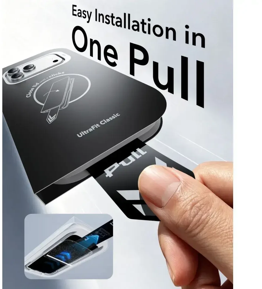 Grūdintas stiklas ESR ULTRAFIT CLASSIC TEMPERED GLASS 2-PACK IPHONE 17 PRO / 18 PRO Juodas