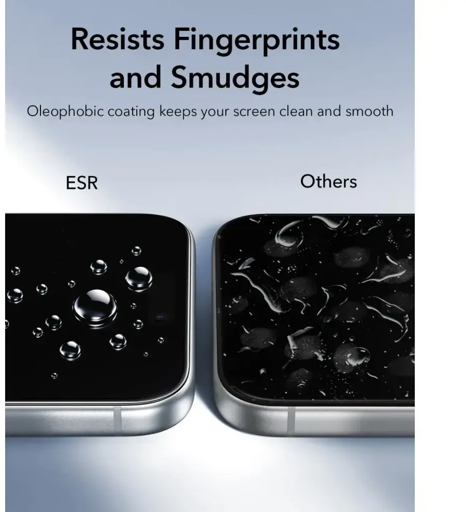 Grūdintas stiklas ESR ULTRAFIT CLASSIC TEMPERED GLASS 2-PACK IPHONE 17 PRO / 18 PRO Juodas