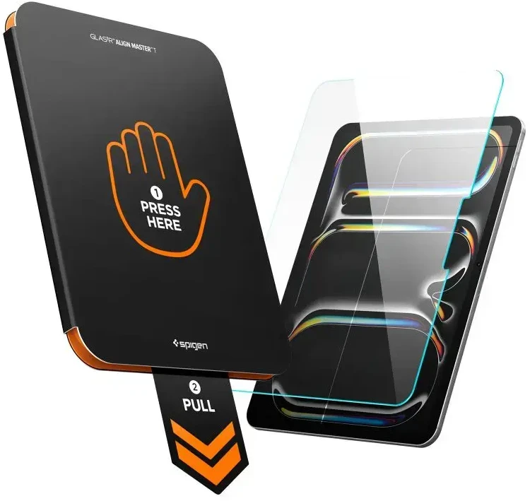 GRŪDINTAS STIKLAS SPIGEN ALM GLAS.TR T IPAD PRO 11” 5 / 6 / 2024-2025 SKAIDRUS