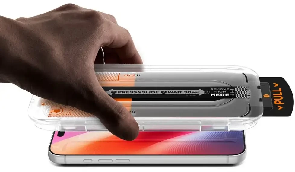 GRŪDINTAS STIKLAS Spigen GLAS.TR EZ FIT PRO HD AC 2-PACK iPhone 16 PRO MAX / 17 PRO MAX / 18 PRO MAX SKAIDRUS