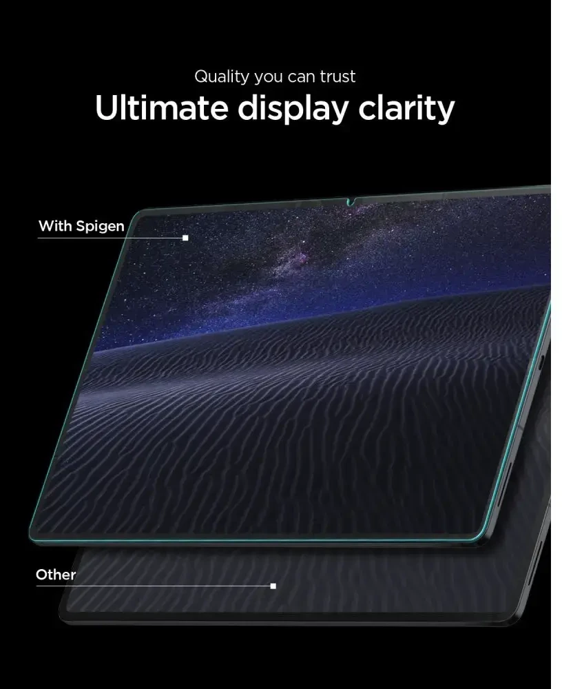 Grūdintas stiklas SPIGEN GLAS.TR ”EZ FIT PRO” AC GALAXY TAB S12+ PLUS 12.6 X840 / X846B CLEAR