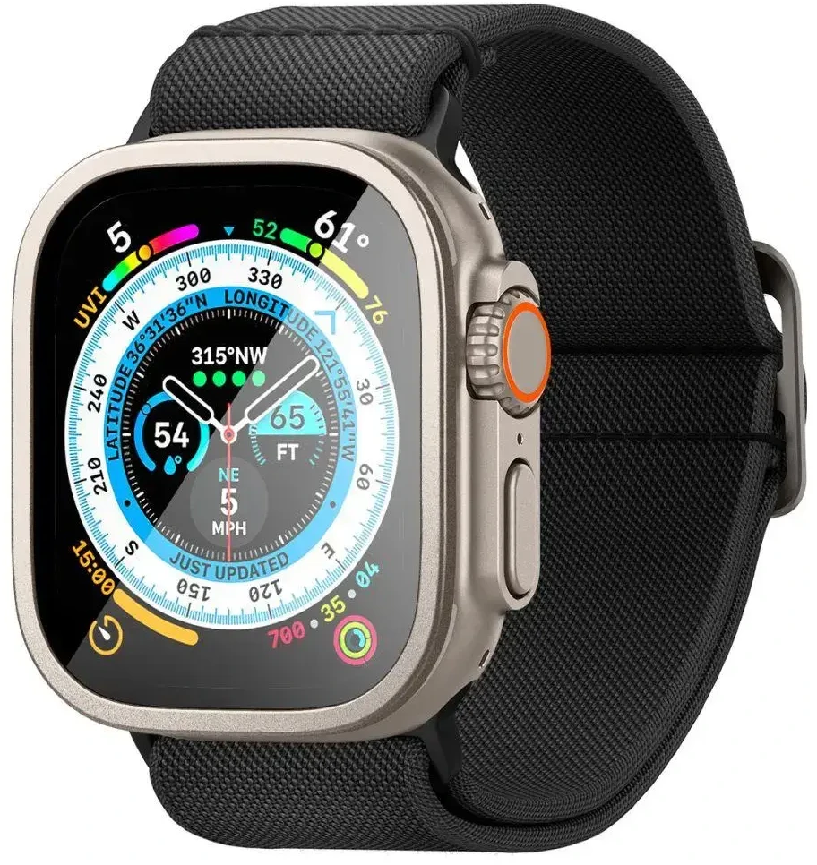 GRŪDINTAS STIKLAS Spigen GLAS.TR SLIM PRO Apple Watch ULTRA (49 MM) TITANIUM