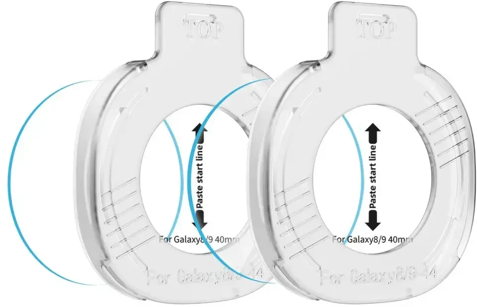 GRŪDINTAS STIKLAS Tech-Protect EASY SET+ 2-PACK SAMSUNG Samsung Galaxy WATCH 8 / 9 (40 MM) SKAIDRUS