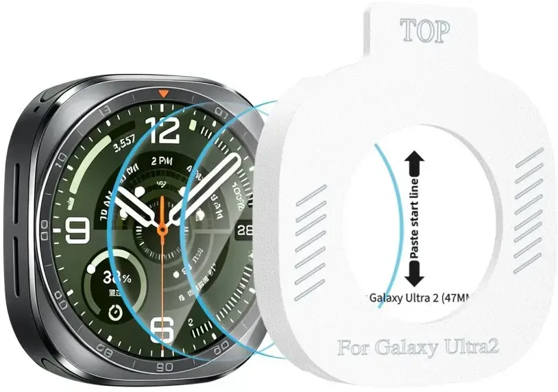 Grūdintas stiklas TECH-PROTECT EASY SET+ 2-PACK SAMSUNG GALAXY WATCH ULTRA 2 2026 (47 MM) CLEAR