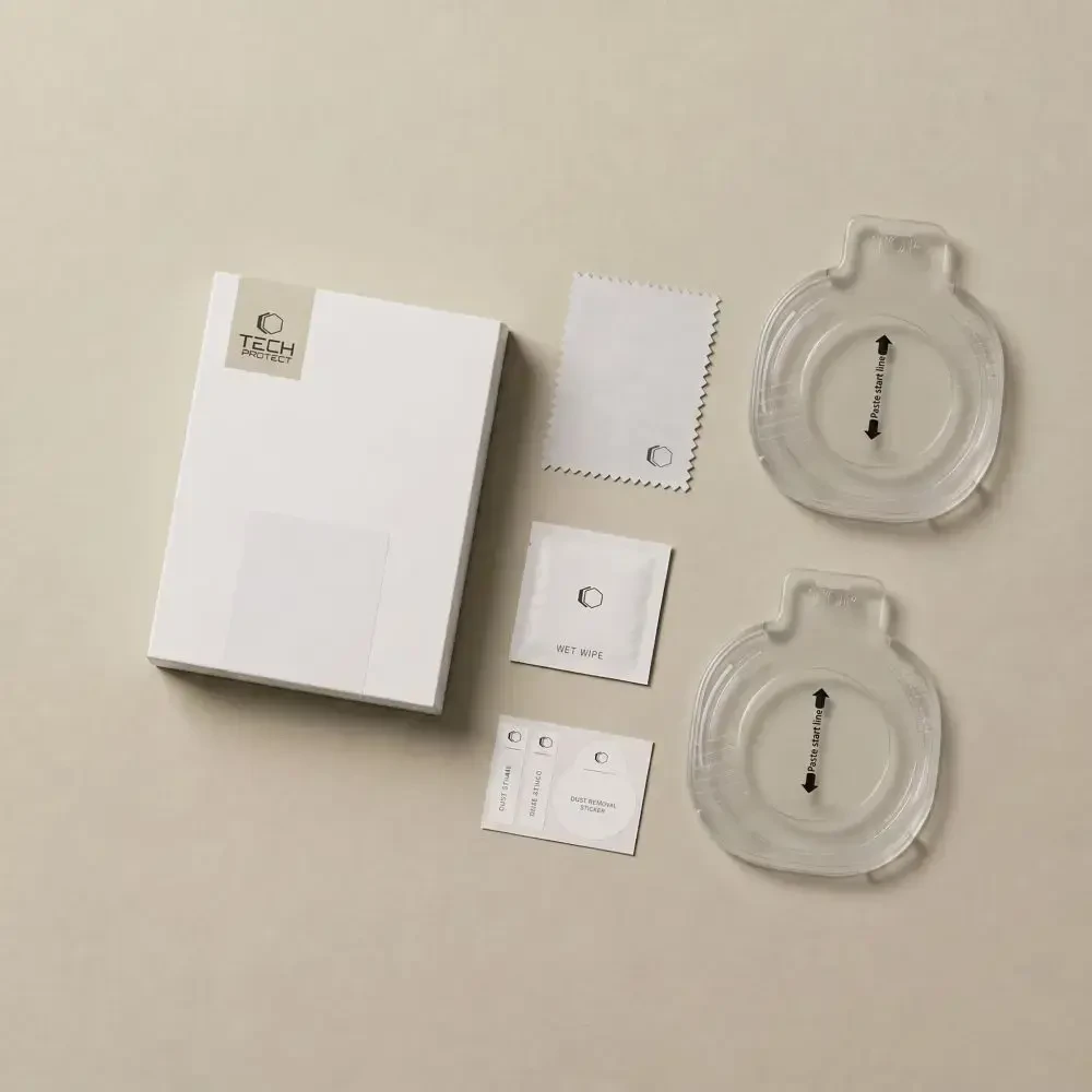 Grūdintas stiklas TECH-PROTECT EASY SET+ 2-PACK SAMSUNG GALAXY WATCH ULTRA 2 2026 (47 MM) CLEAR