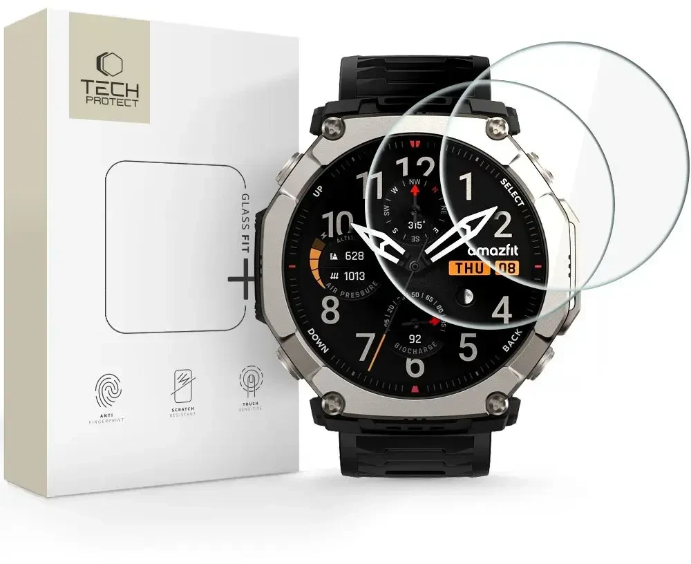„Tech-Protect Glass Fit+ 2“ grūdintas stiklas, skirtas „Amazfit T-Rex Ultra 2“