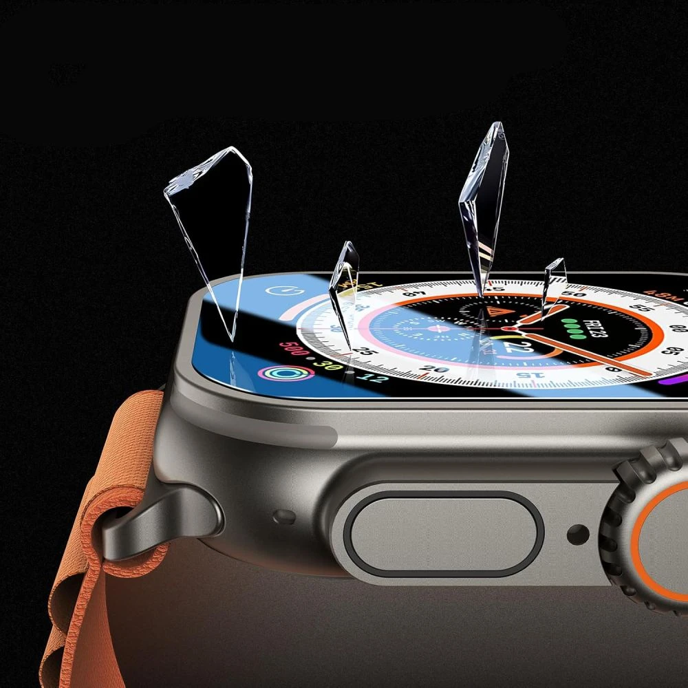 „Tech-Protect Glass Fit+“ 2 grūdintų stiklų pakuotė, skirta „Huawei Watch Fit 4 Pro“ – skaidri