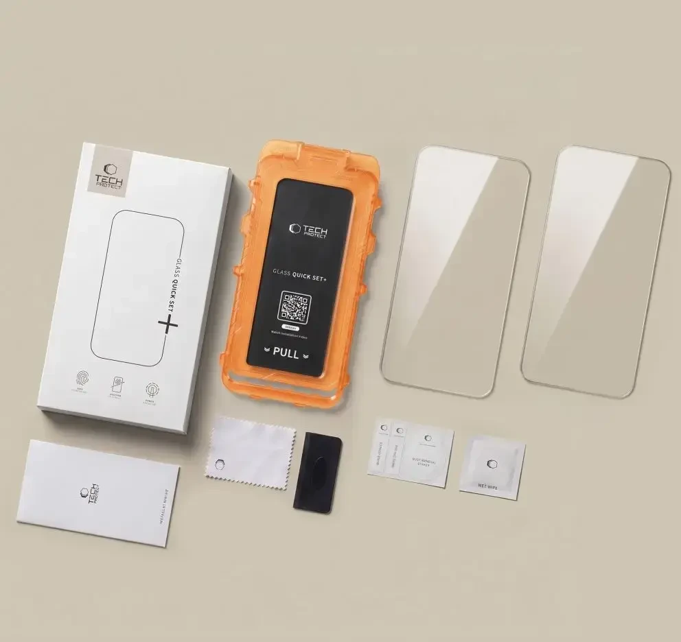 Grūdintas stiklas TECH-PROTECT QUICK SET+ 2-PACK GALAXY S26 FE CLEAR