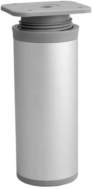 GTV Baldų koja reguliuojama 100mm plastikinė pilka