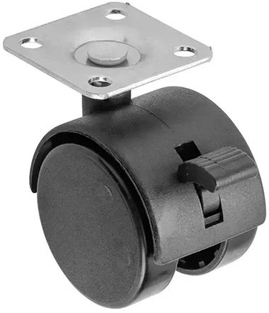 GTV Ratukas su stabdžiu KMH-50mm plastikas