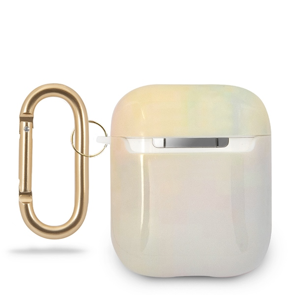 Dėklas Guess GUACA2TPUMCGG01 AirPods 1/2 cover rožinė/pink Tie & Dye Collection