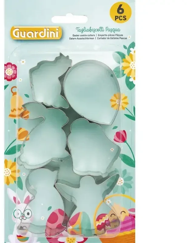 Guardini sausainių ir meduolių formelių rinkinys 6 vnt. Velykinės 5-6x2cm