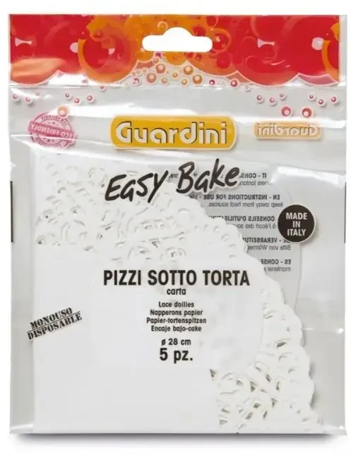 Guardini dekoratyviniai popieriniai padėkliukai 5 vnt. Easy Bake Ø28 cm