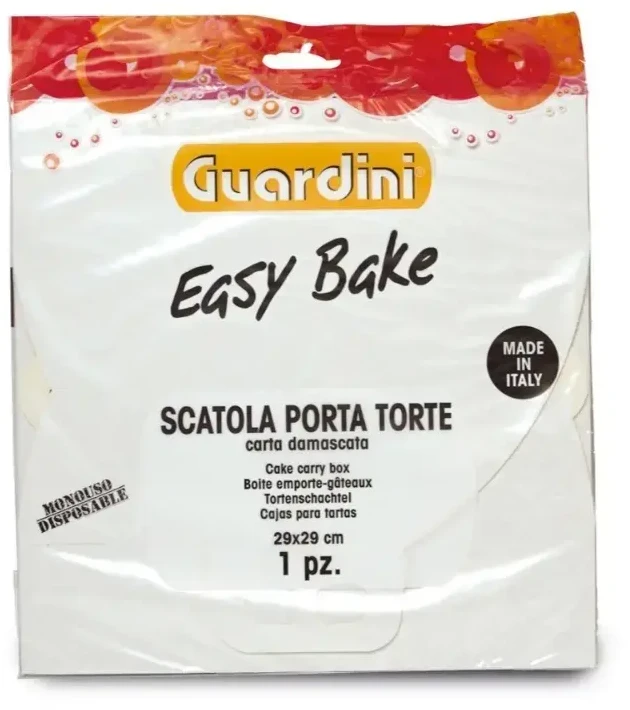 Guardini Easy Bake popierinė torto nešiojimo dėžutė 29x29x9cm
