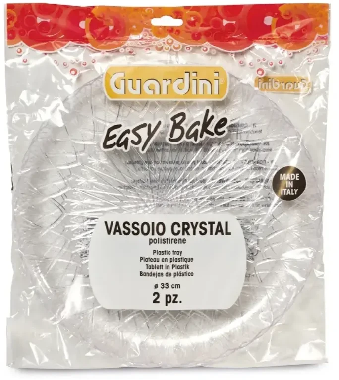 Guardini plastikinių kepimo skardų rinkinys (2 vnt.) permatomų Easy Bake Ø33cm