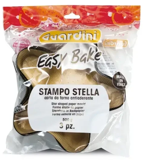 Guardini žvaigždės formos popierinių kepimo formų rinkinys, 3 vnt. Easy Bake, 25x21cm