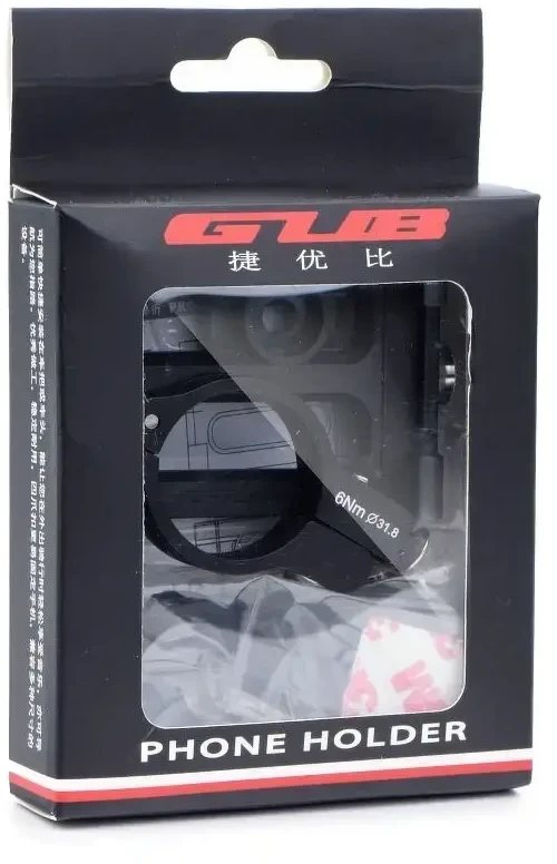 GUB bike holder for mobile phone G84 ABS juodas