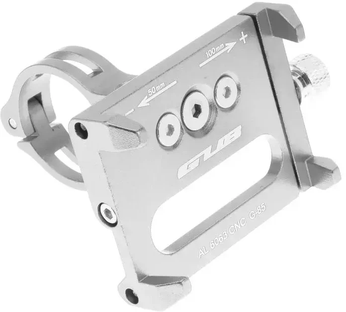 Forcell GUB bike holder for mobile phone G85 Aliuminio sidabrinis