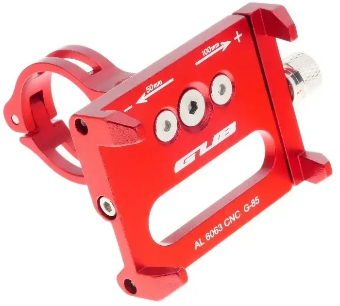 Forcell GUB bike holder for mobile phone G85 Aliuminio red