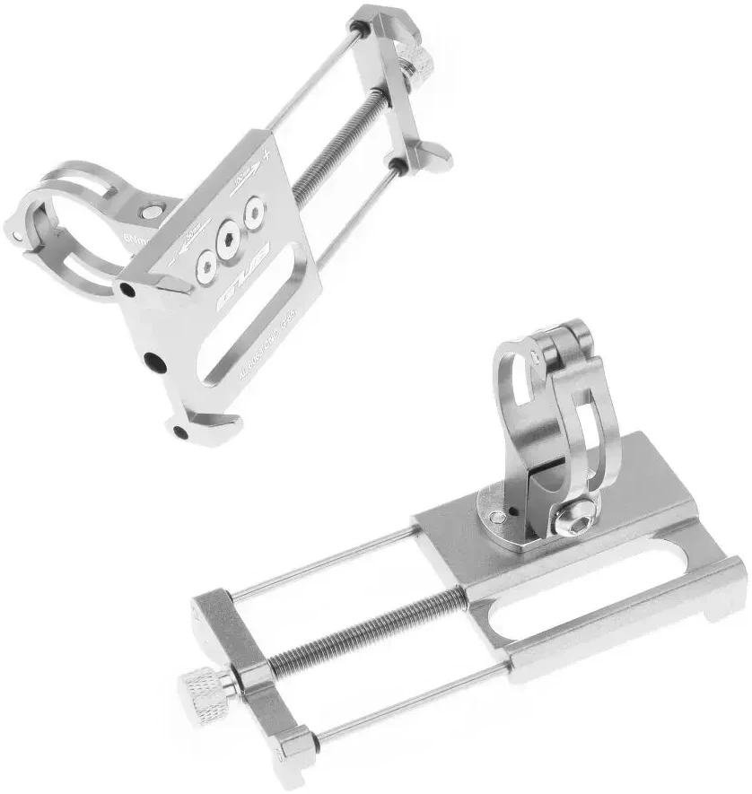 Forcell GUB bike holder for mobile phone G85 Aliuminio sidabrinis