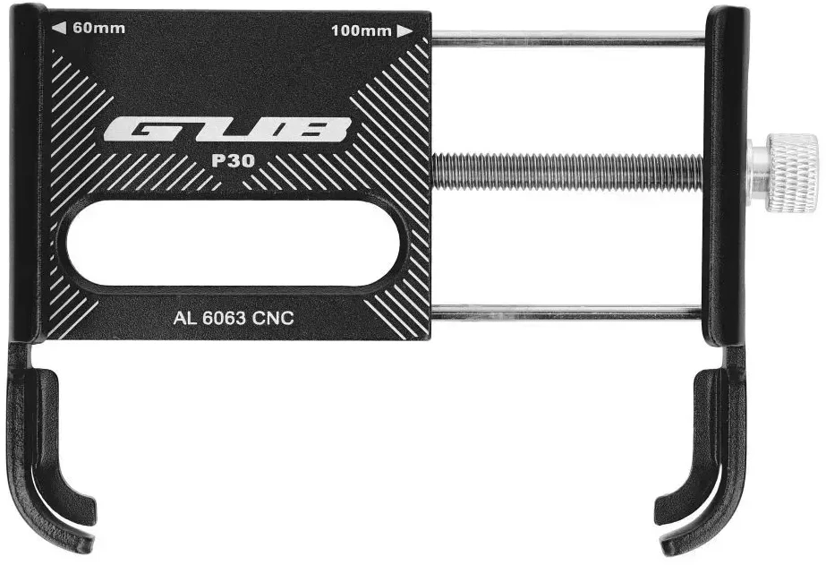 GUB bike holder for mobile phone P30 Aliuminio juodas
