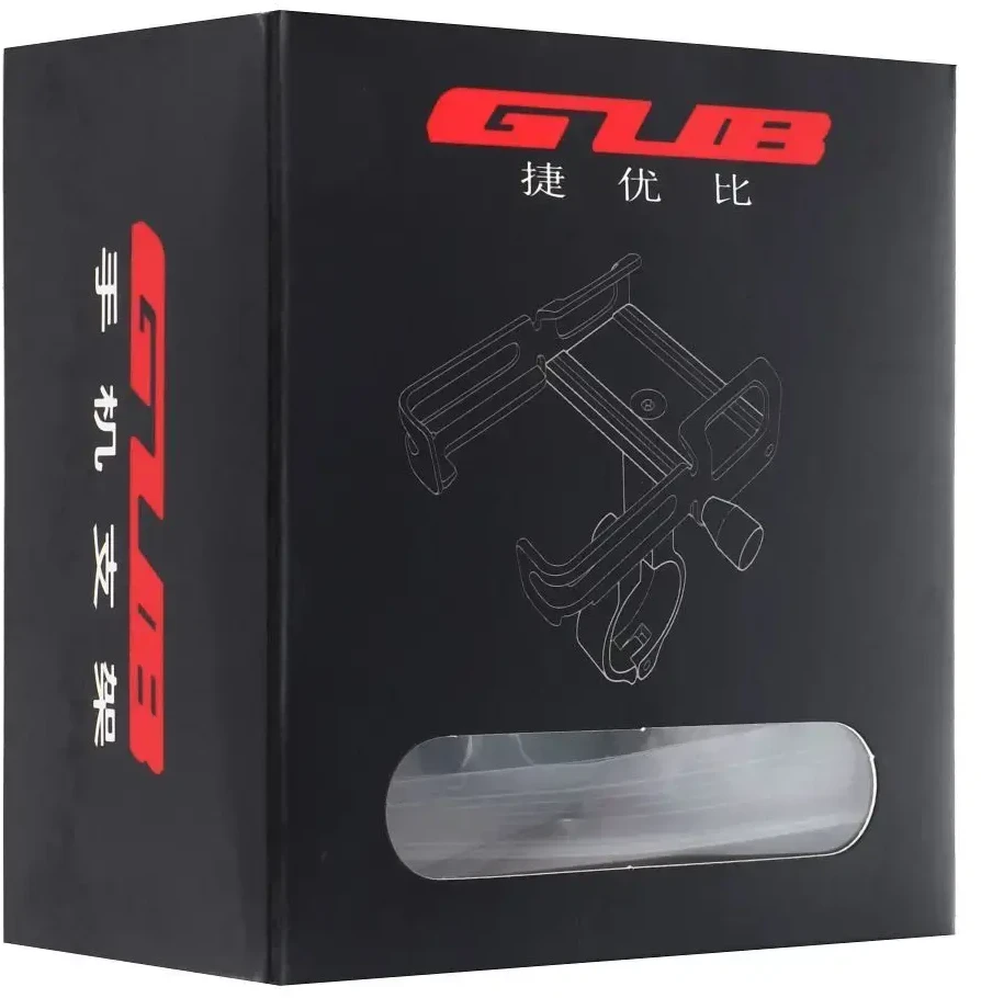 GUB bike holder for mobile phone P30 Aliuminio juodas