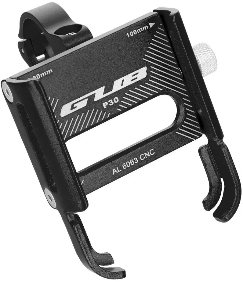 GUB bike holder for mobile phone P30 Aliuminio juodas