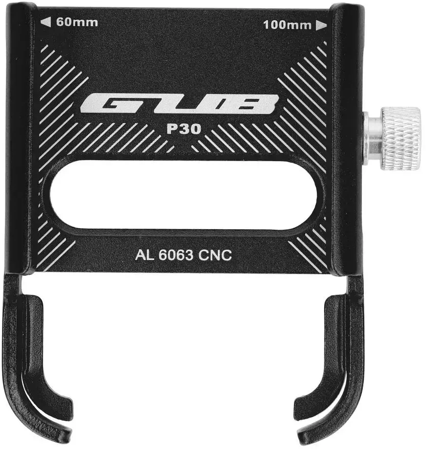 GUB bike holder for mobile phone P30 Aliuminio juodas