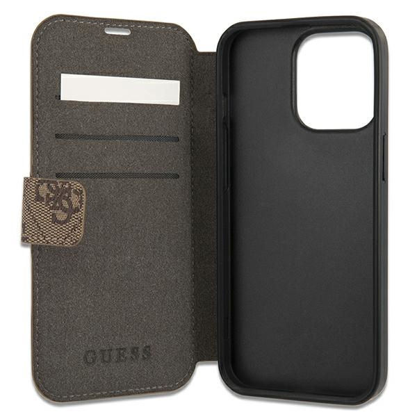 Guess Telefono dėklas iPhone 13 Pro, rudas