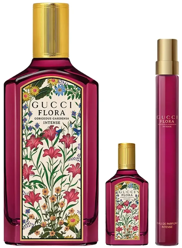 Flora By Gucci Gorgeous Gardenia Intense - EDP 100 ml + EDP 10 ml + EDP 5 ml