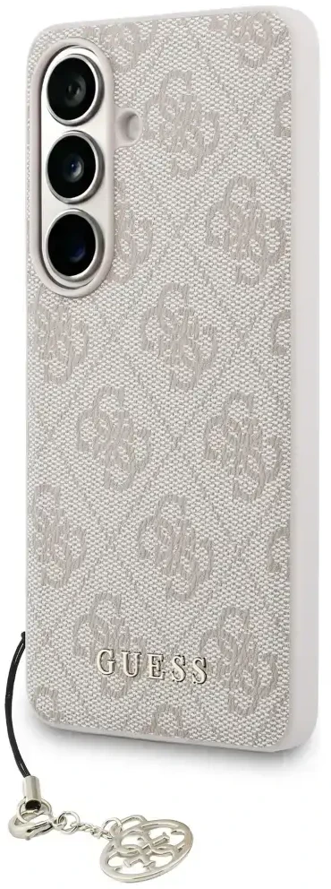 Dėklas Guess 4G Classic Logo Charm MagSafe skirtas Samsung Galaxy S26 pink