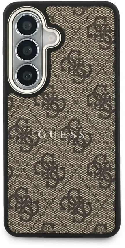 Dėklas Guess 4G Gold Frame phone case for Samsung Galaxy S26+ (S947) ruda