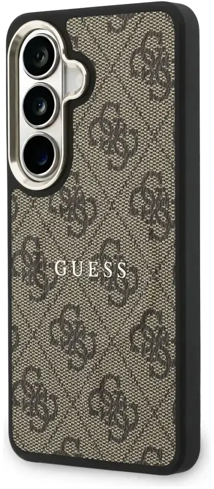 Dėklas Guess 4G Gold Frame phone case for Samsung Galaxy S26+ (S947) ruda