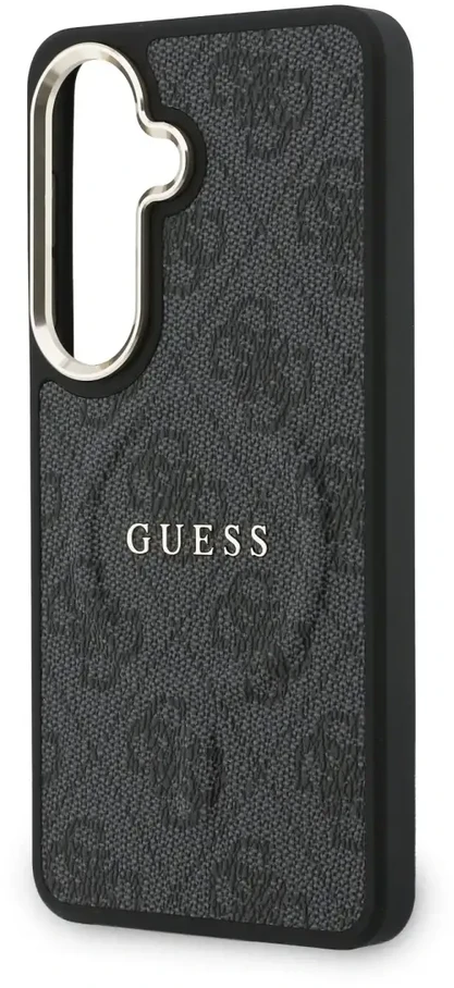 „Guess 4G Gold Frame“ telefono dėklas, skirtas „Samsung Galaxy S26“ (S942), juodas