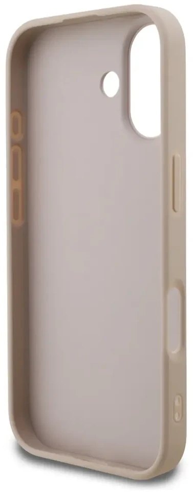 Guess 4G dryžuotas telefono dėklas iPhone 17, rožinis