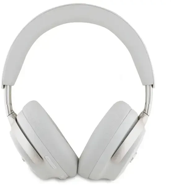 Guess ausinės su lankeliu ant galvos Bluetooth ANC GUBHC22PSFCSME smėlio spalvos Metal Script Logo