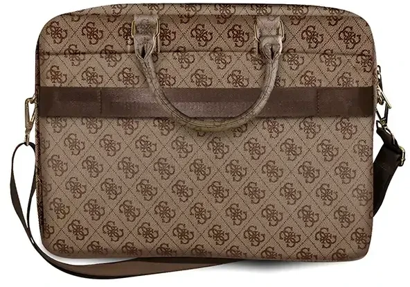 Guess nešiojamojo kompiuterio krepšys GUCB15G4GFBR 15" rudos spalvos 4G Uptown