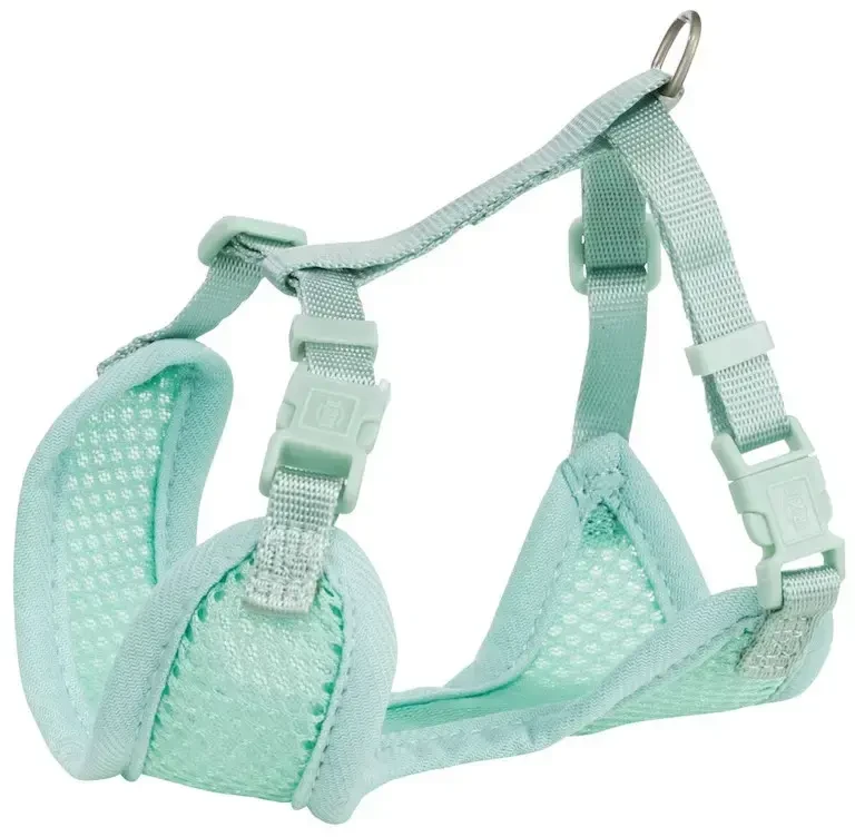 Trixie Junior, minkšti pakinktai šuniukams, su pavadėliu, tinkleliu ir diržu, 36-50 cm/10 mm, 2,00 m, mėtų spalvos