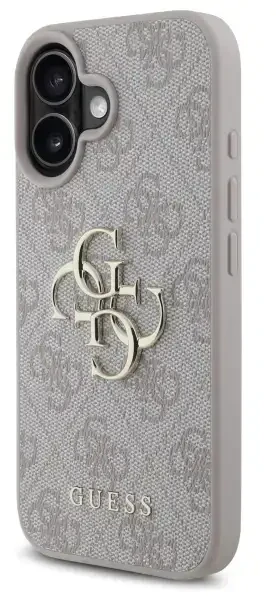 Guess dėklas iPhone 16 6,1" GUHCP16S4GMGPI 4G didelis logotipas rožinis