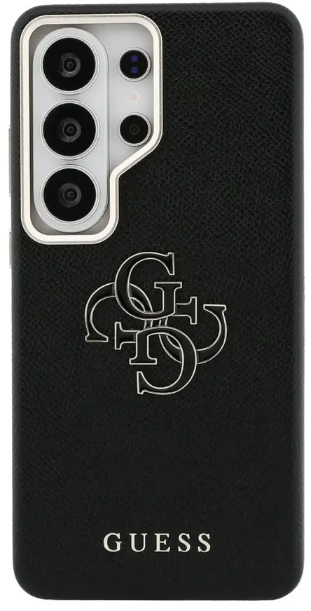 Dėklas Guess PU 4G Resin Metal Logo phone case for Samsung Galaxy S26 Ultra (S948) juodas