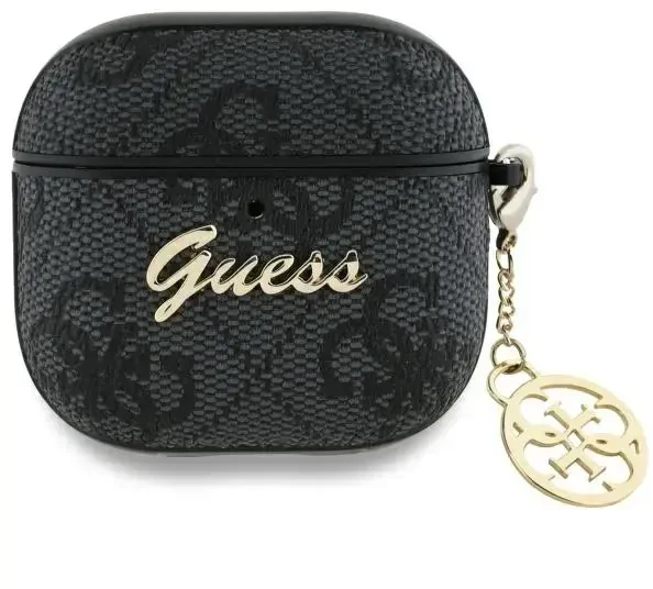 Guess 4G Charm Collection - dėklas skirtas AirPods 4 (Juodas)
