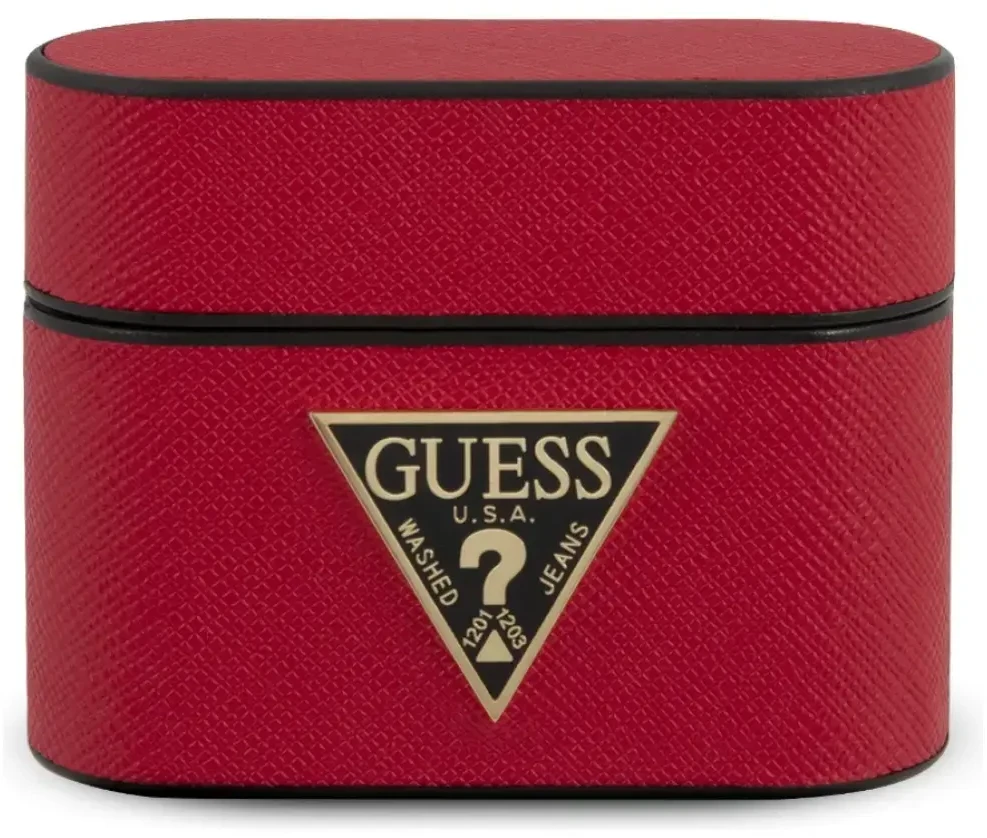 Dėklas Guess GUACAPVSATMLRE AirPods Pro dangtelis raudonas/raudonas Saffiano