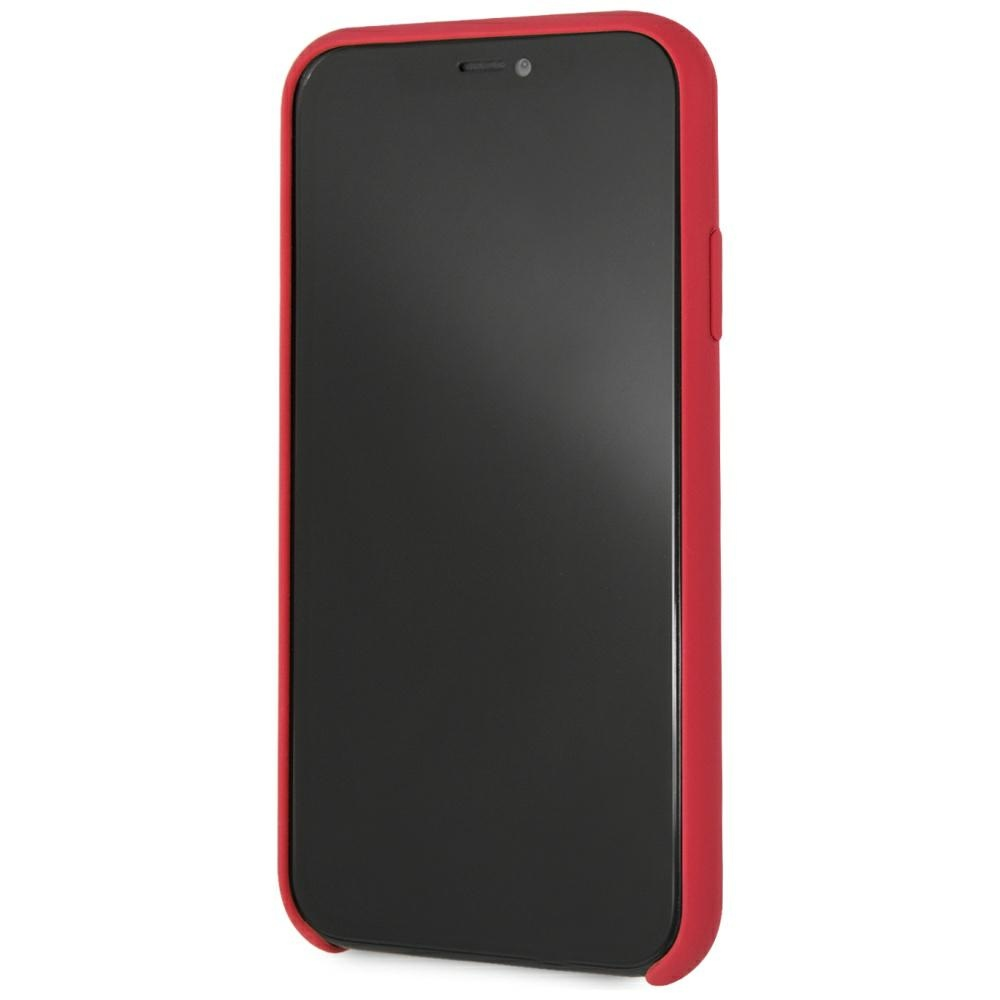 Guess GUHCI61LSGLRE iPhone XR raudonas/raudonas kietas silikoninis dėklas