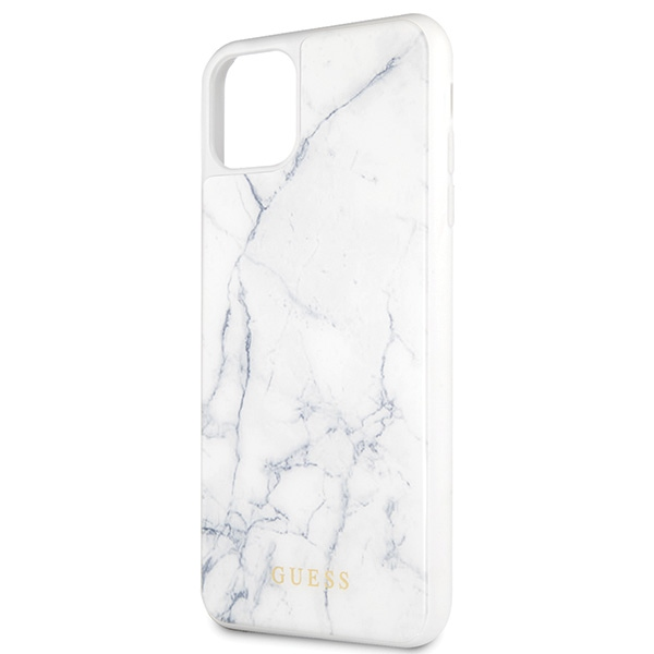 Guess GUHCN65HYMAWH iPhone 11 Pro Max baltas marmuras