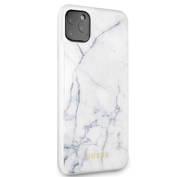 Guess GUHCN65HYMAWH iPhone 11 Pro Max baltas marmuras