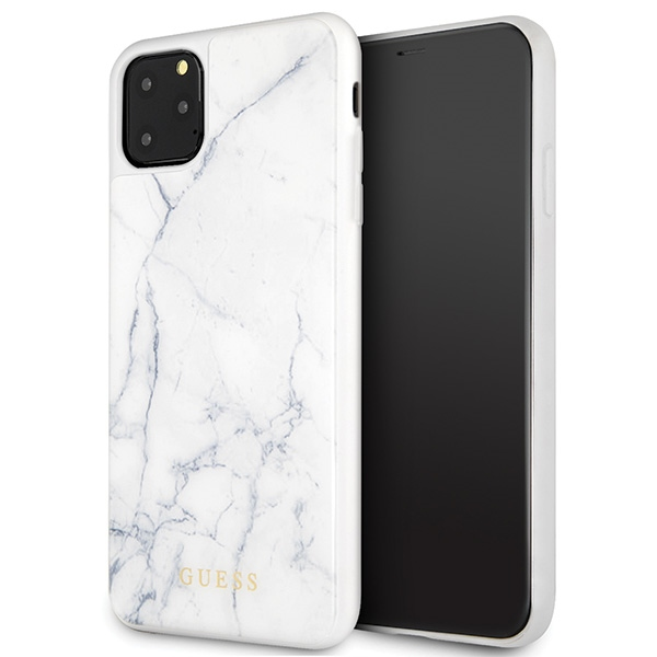 Guess GUHCN65HYMAWH iPhone 11 Pro Max baltas marmuras