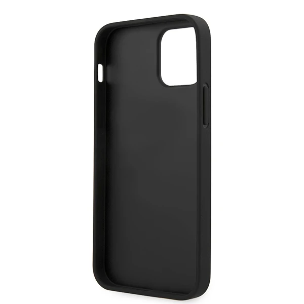 Telefono dėklas Guess GUHCP12MVSATMLBK Saffiano V Stitch Apple iPhone 12 / 12 Pro, juodas